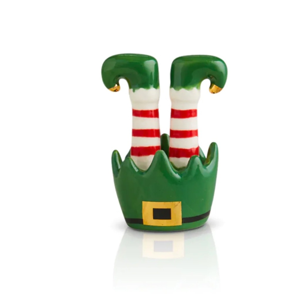 Nora Fleming A143 Mini - Jingle Toes (Elf Feet) - Picture 2 of 3